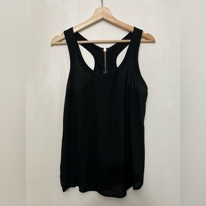 EXPRESS - Zip Back Tank Top - Black